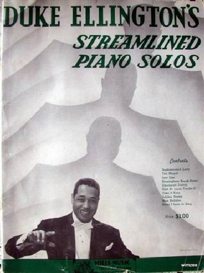sheet music book cover Duke Ellington's Streamlined Piano Solos