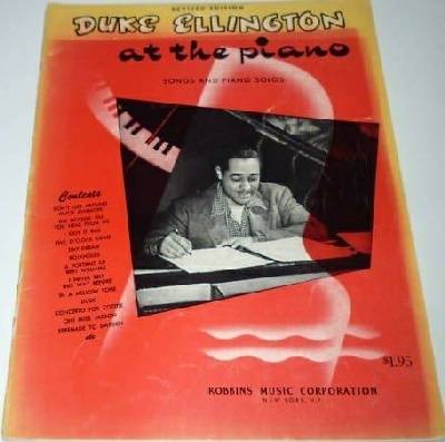 sheet music book cover Duke Ellington at the Piano