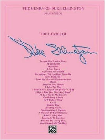 sheet music book cover The Genius of Duke Ellington - front