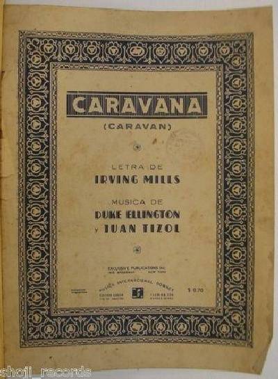 sheet music cover Caravana