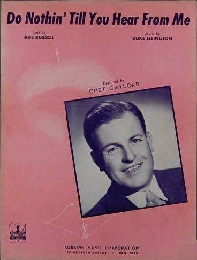 sheet music cover Do Nothin' Till You Hear From Me