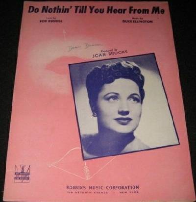 sheet music cover Do Nothin' Till You Hear From Me