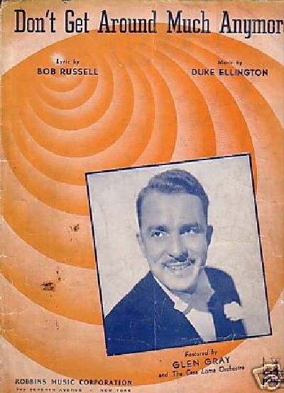 sheet music cover Don't Get Around Much Anymore