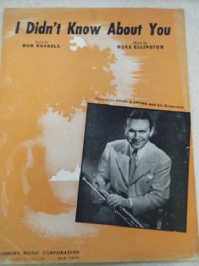 sheet music cover I Didn't Know About You