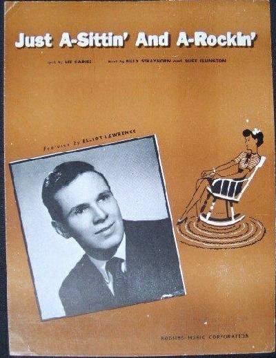 sheet music cover Just a-Sittin' and a-Rockin'