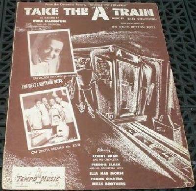 sheet music cover Take the A Train