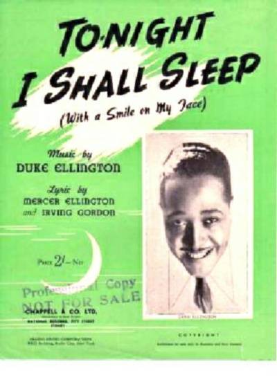 sheet music cover Tonight I Shall Sleep (With A Smile On My Face)
